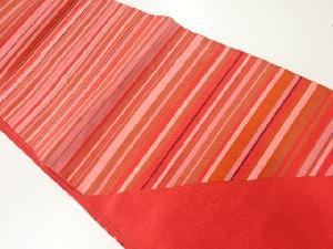 アンティーク　本綴れ　横段模様織り出し名古屋帯（材料）